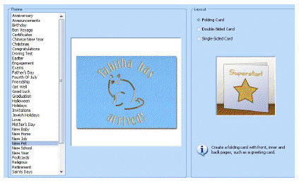 Create Embroidered Greeting Cards with Pfaff's 5D Card Shop Software