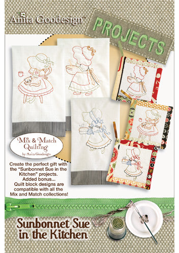 Anita Goodesign Sunbonnet Sue In the Kitchen Project Collection
