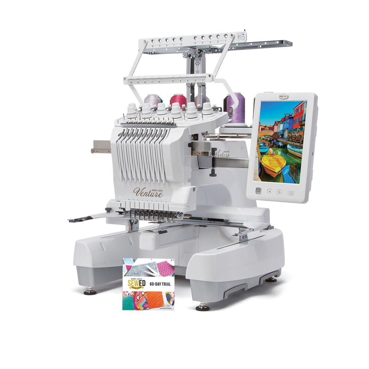 Multi needle embroidery machines