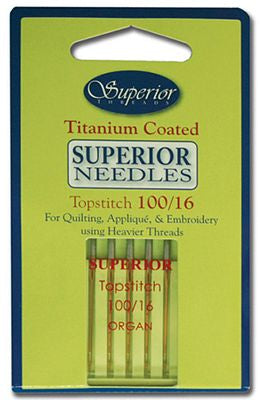 Needles - Titanium Coated Topstitch: size 100/16