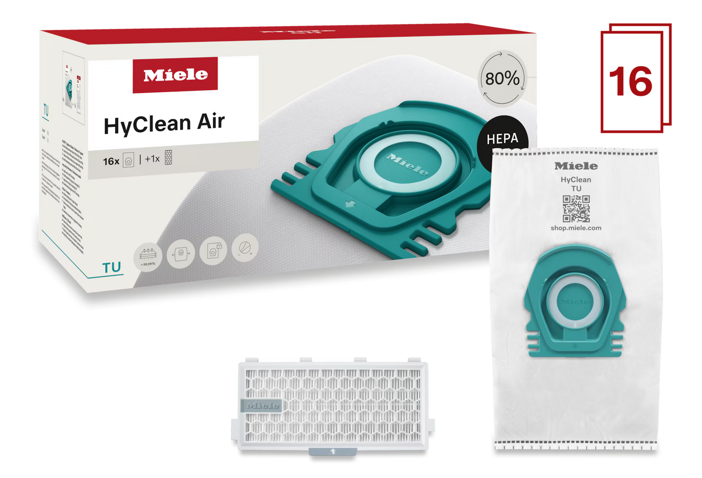 Miele HyClean Air TU Performance Pack with HA50 HEPA Filter