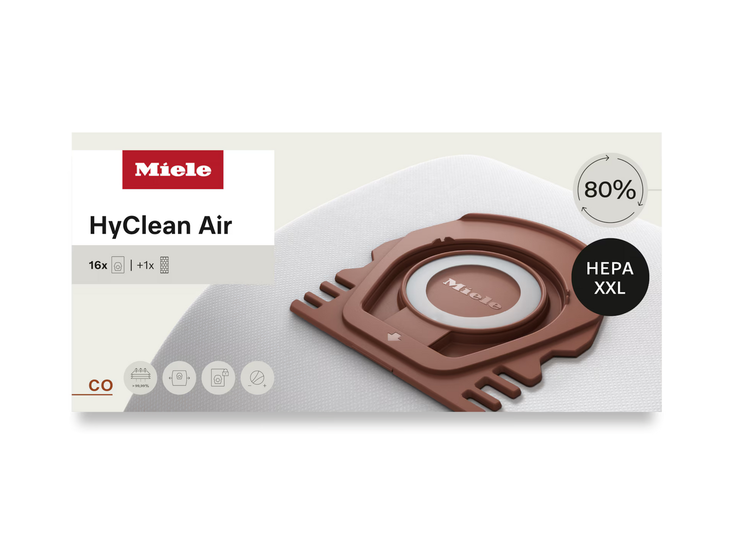 Miele HyClean Air CO Performance Pack with HA50 HEPA Filter