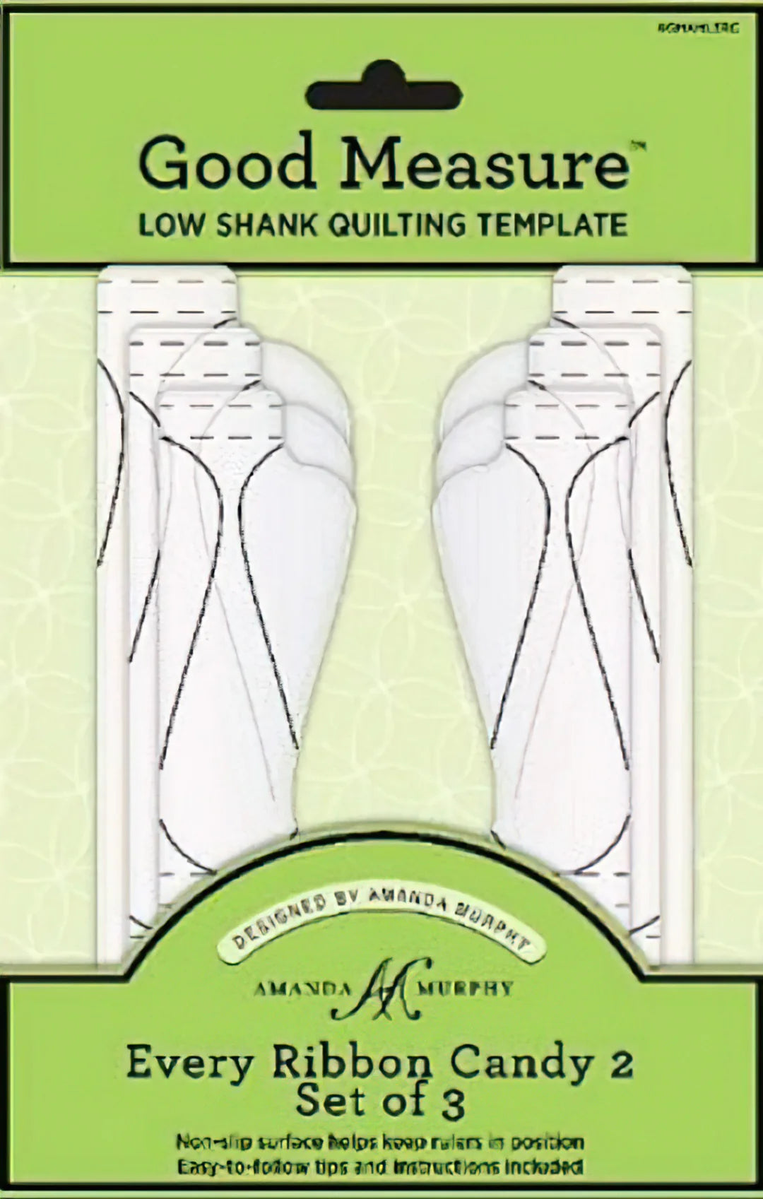 Good Measure Every Ribbon Candy Low Shank Quilting Ruler Template Set by Amanda Murphy