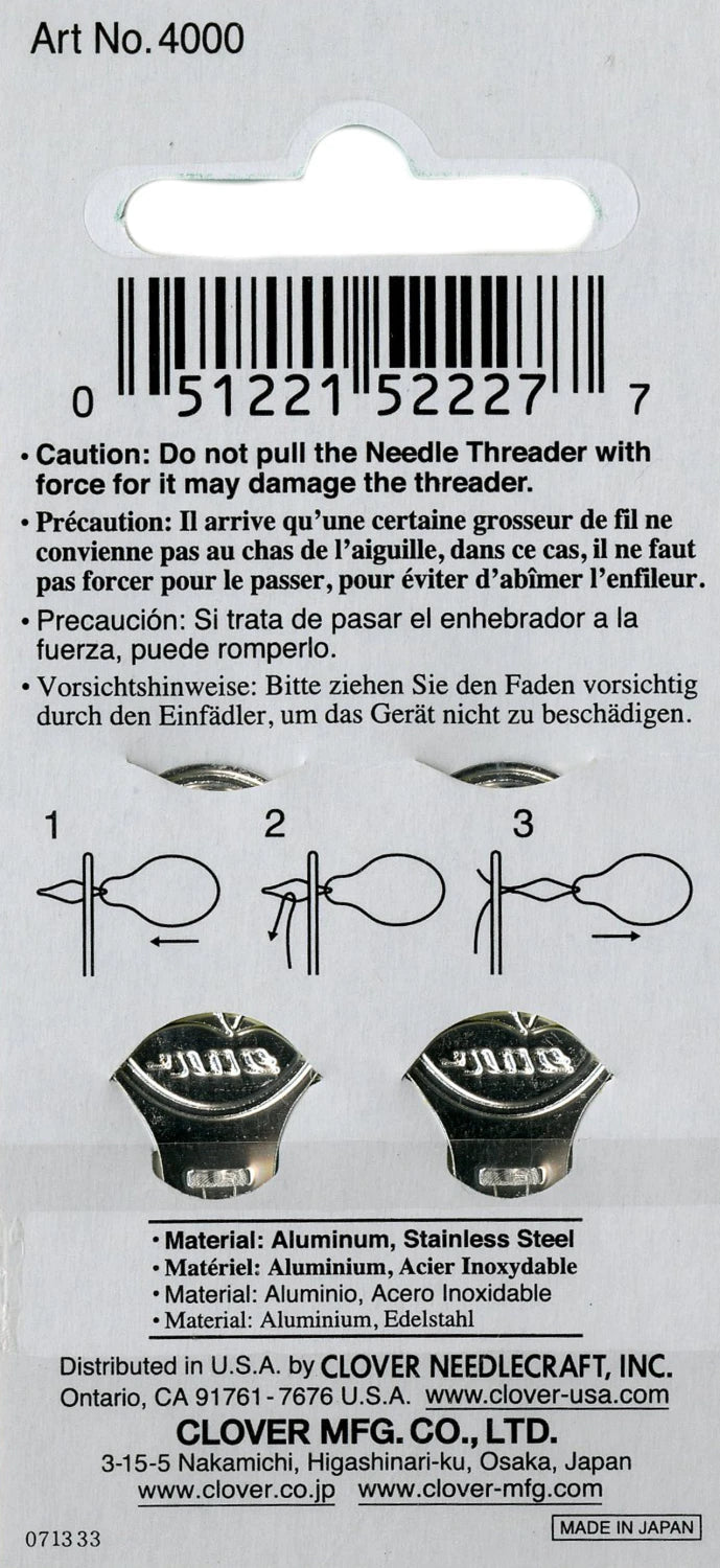 Clover Needle Threader 2/pk