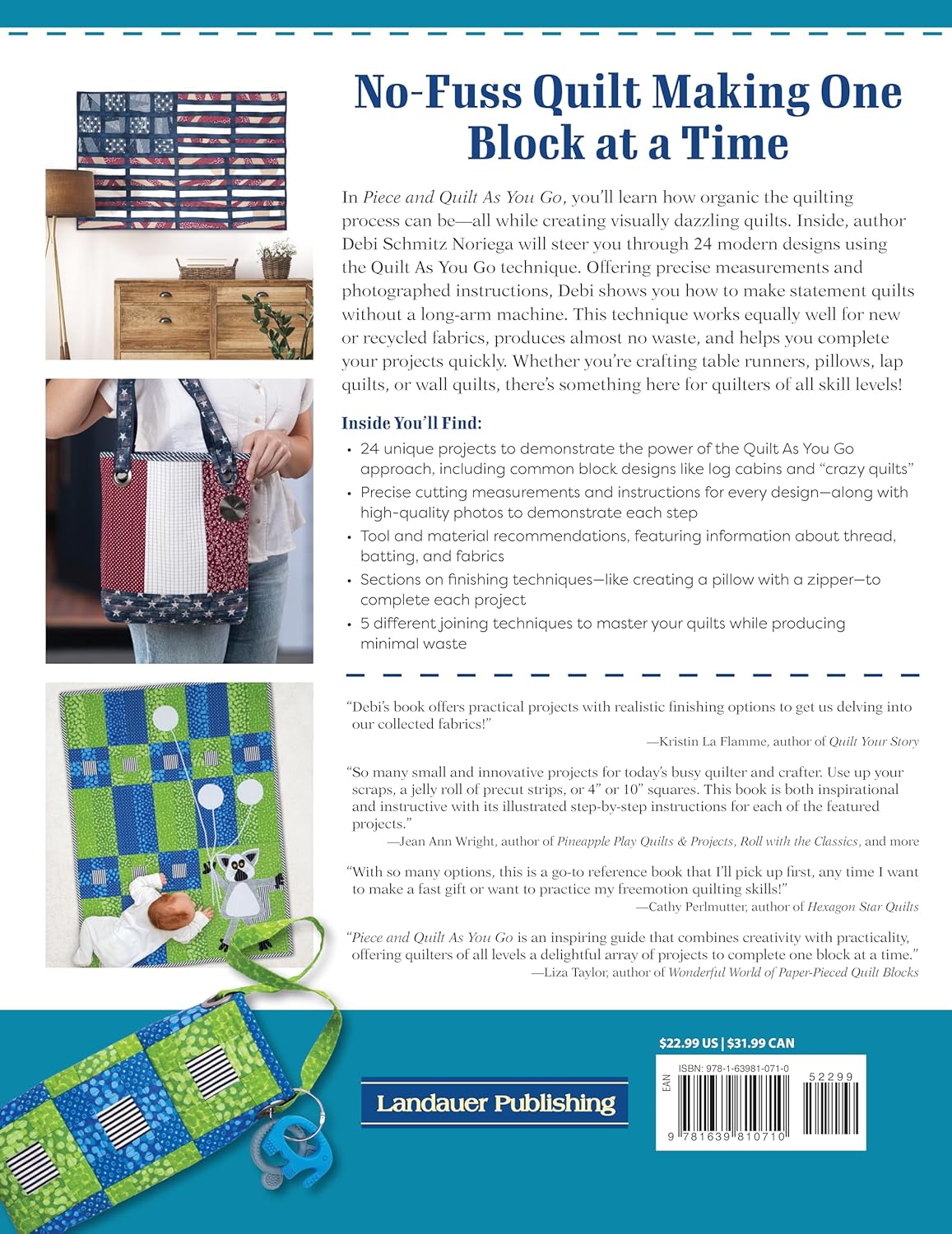 Piece and Quilt as You Go Book