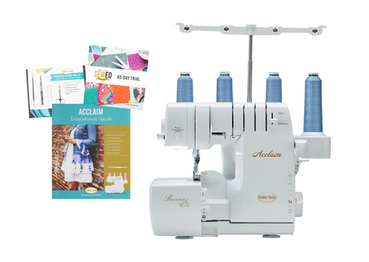 Baby Lock Acclaim Serger - with FREE Online Classes & Inspirational Guide (BA-LOK60D + STWB-BLES4)