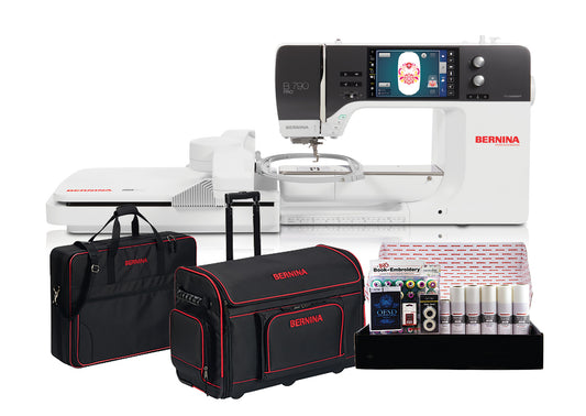 Bernina 790 Pro Sewing, Quilting, & Embroidery Machine - with FREE Gifts (BE790PROBNDL + BR-RMB-SDT-7/8)