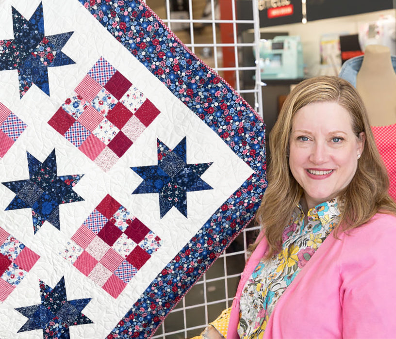 Checkered Stars Quilt Image