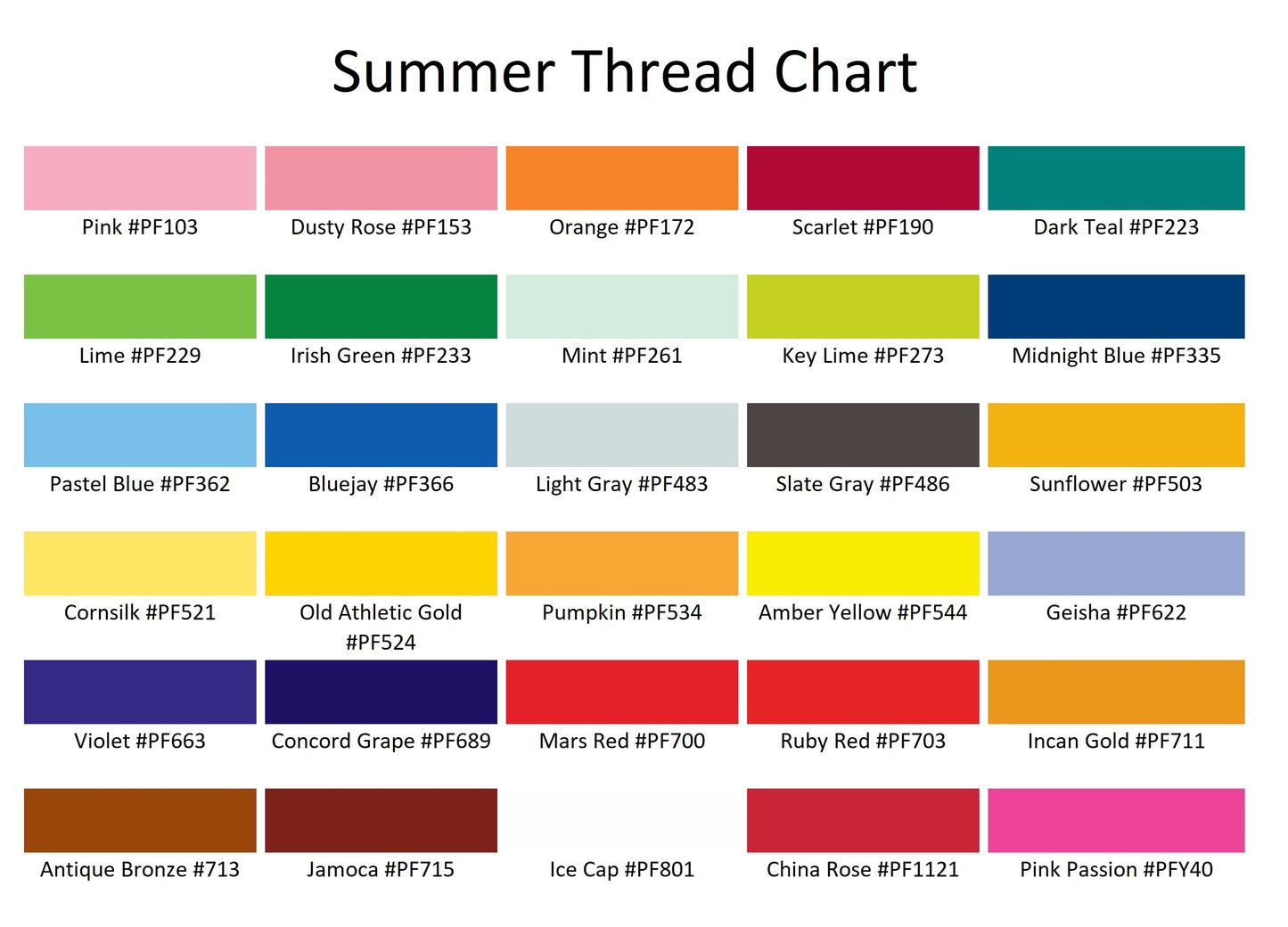 Floriani Summer, Spring, Fall or Winter 30 Spool Thread Set with FREE Thread Box