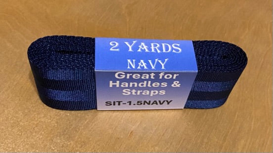 1.5" Poly Webbing, Plum or Navy