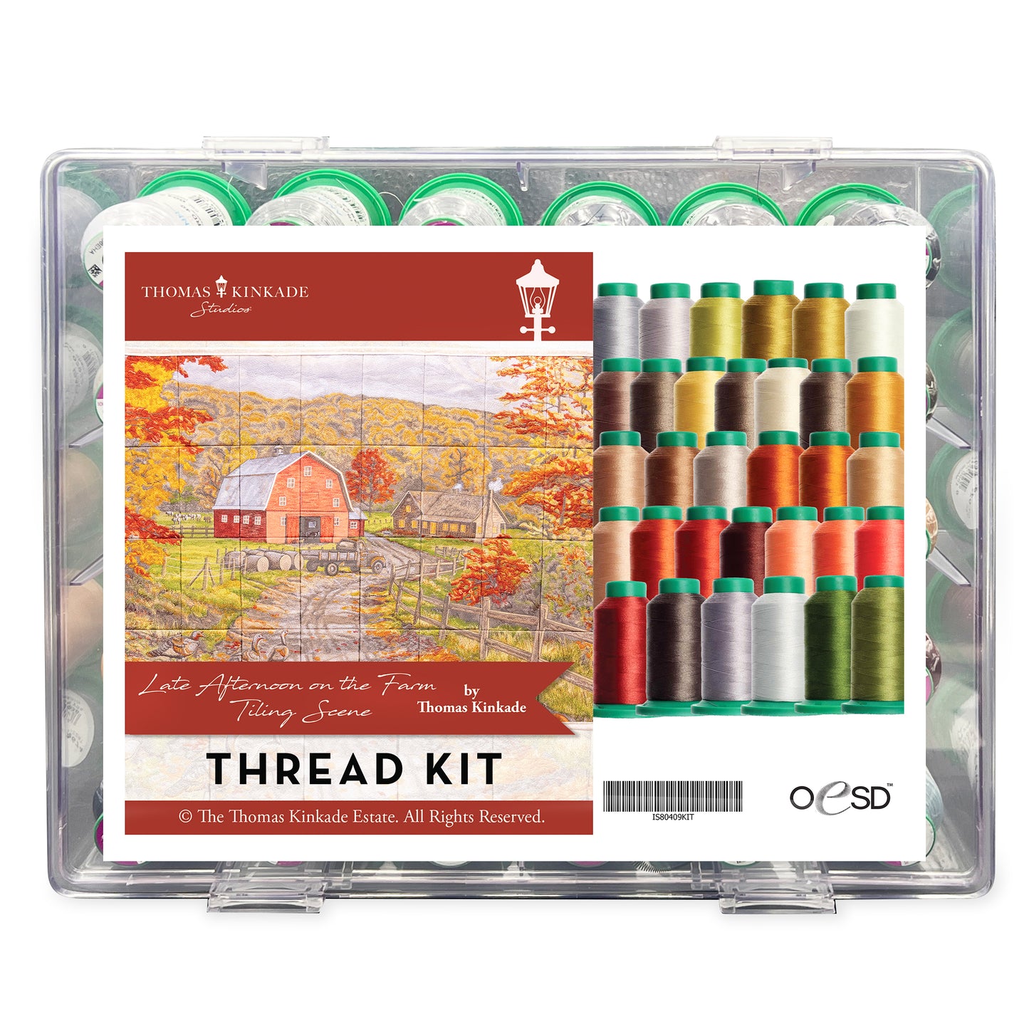 OESD Late Afternoon on the Farm thread kit with 32 Isacord spools