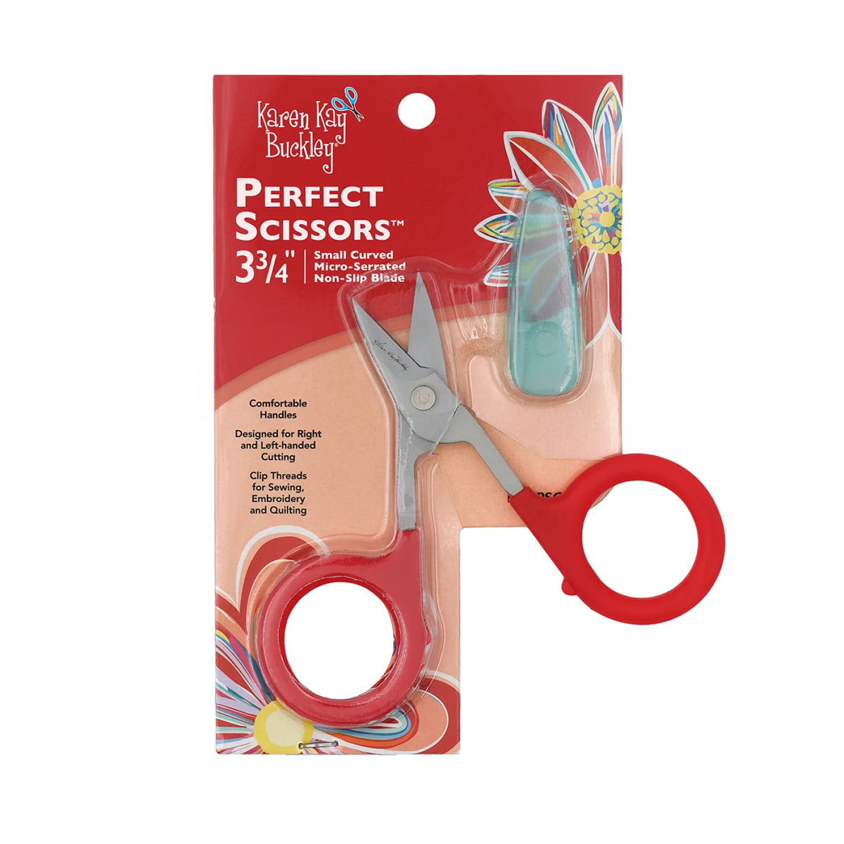 Perfect Scissors with 3-3/4in Curved Micro-Serrated Non-Slip Blade