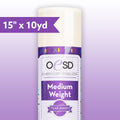 OESD Medium Weight TearAway Stabilizer White - 15" x 10yd