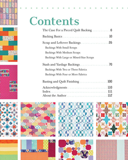Perfectly Pieced Quilt Backs Pattern