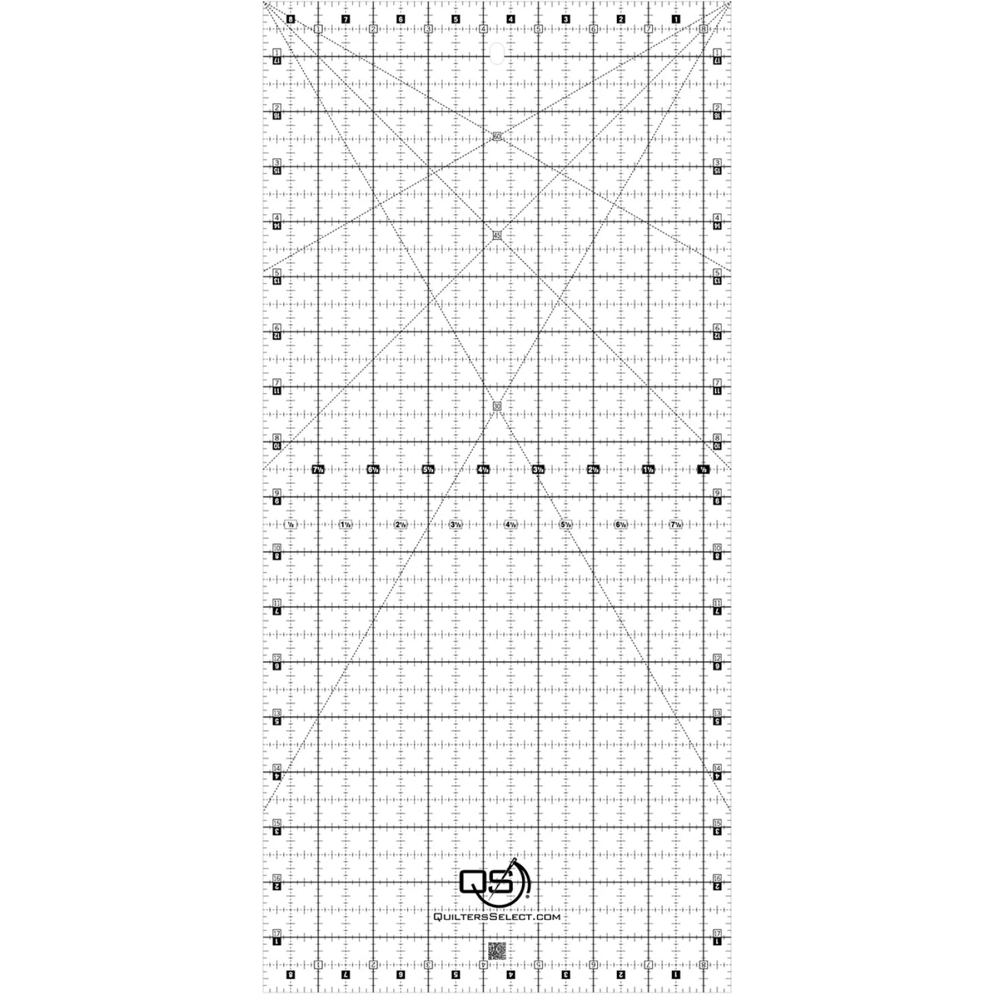 Quilters Select Crystal Quilting Ruler