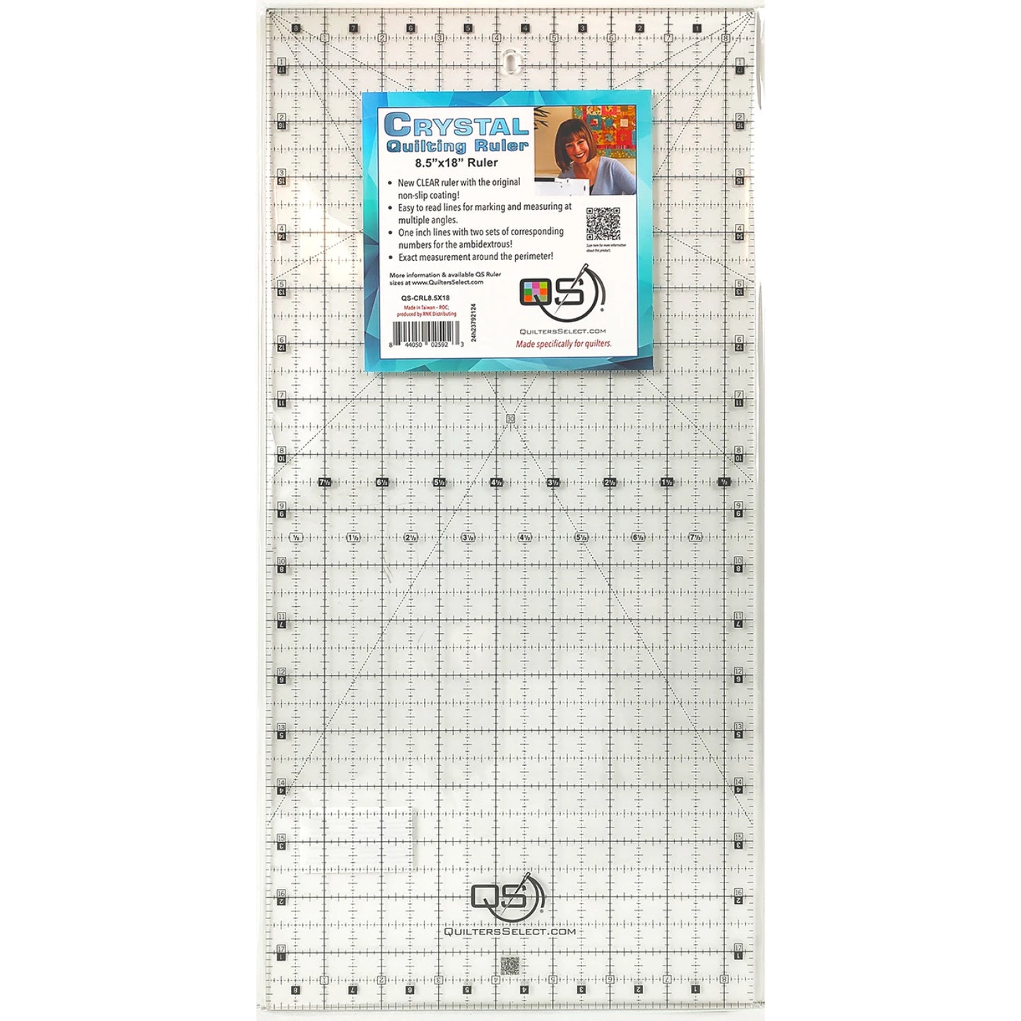 Quilters Select Crystal Quilting Ruler