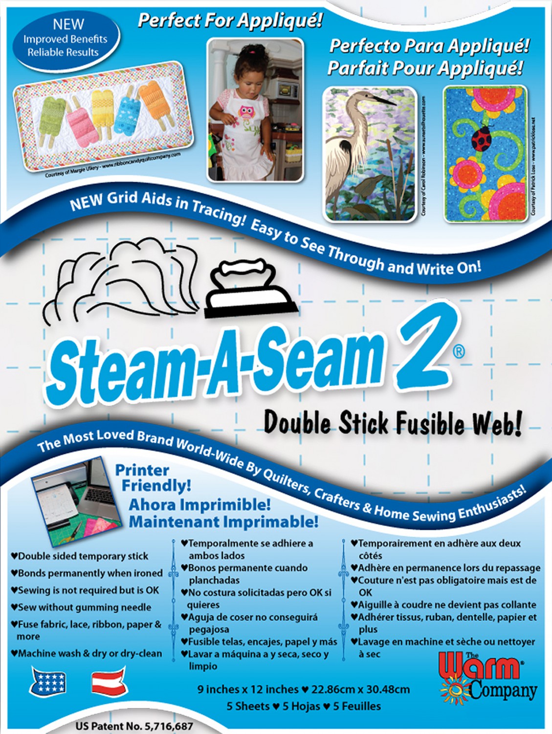 Warm Company Steam-A-Seam 2 Double Stick Fusible Web-1/4 X 40
