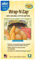 Pellon Wrap-N-Zap Cotton Batting, 45" x 36"