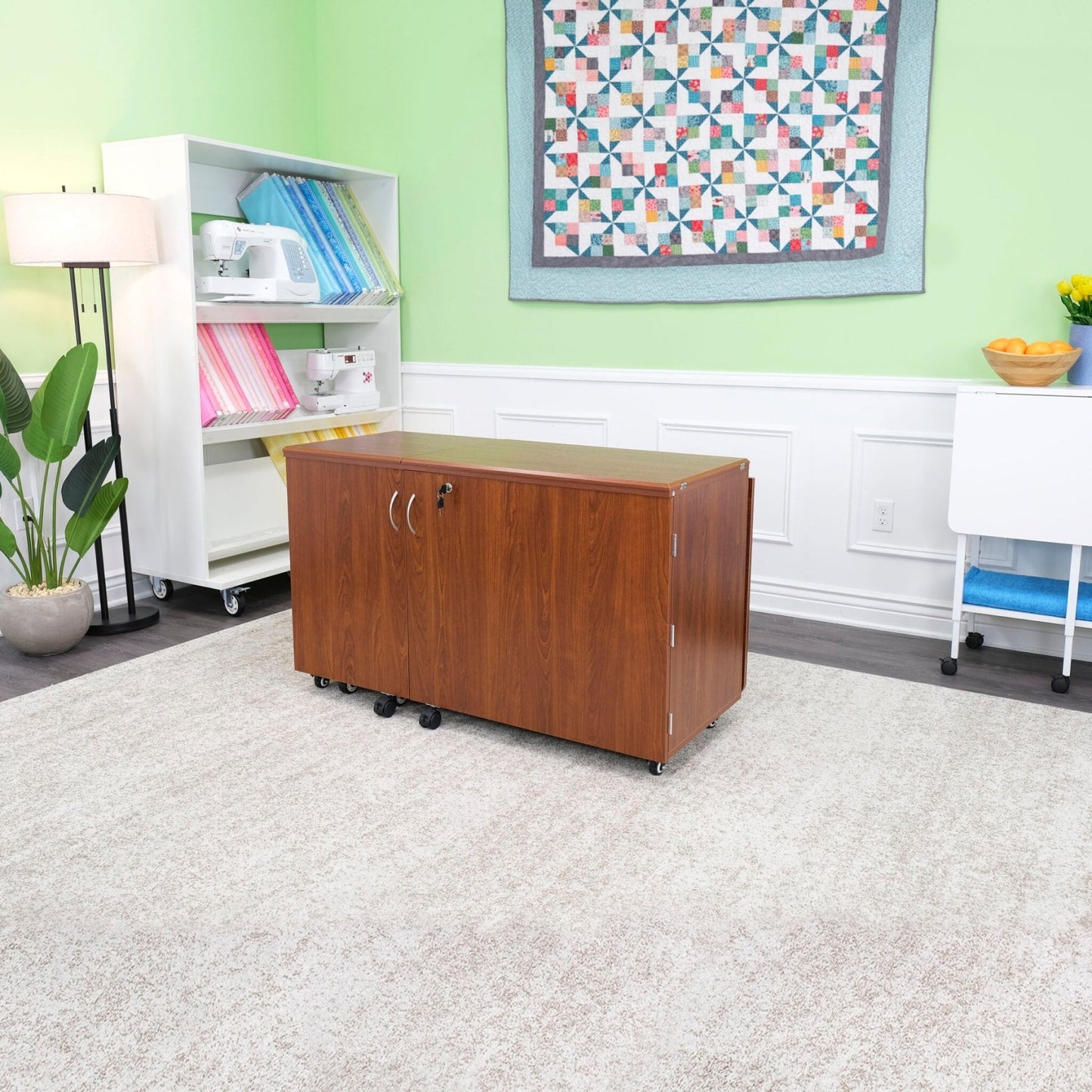 Aussie Dual Rail Electric Sewing Cabinet - Quality Sewing & Vacuum