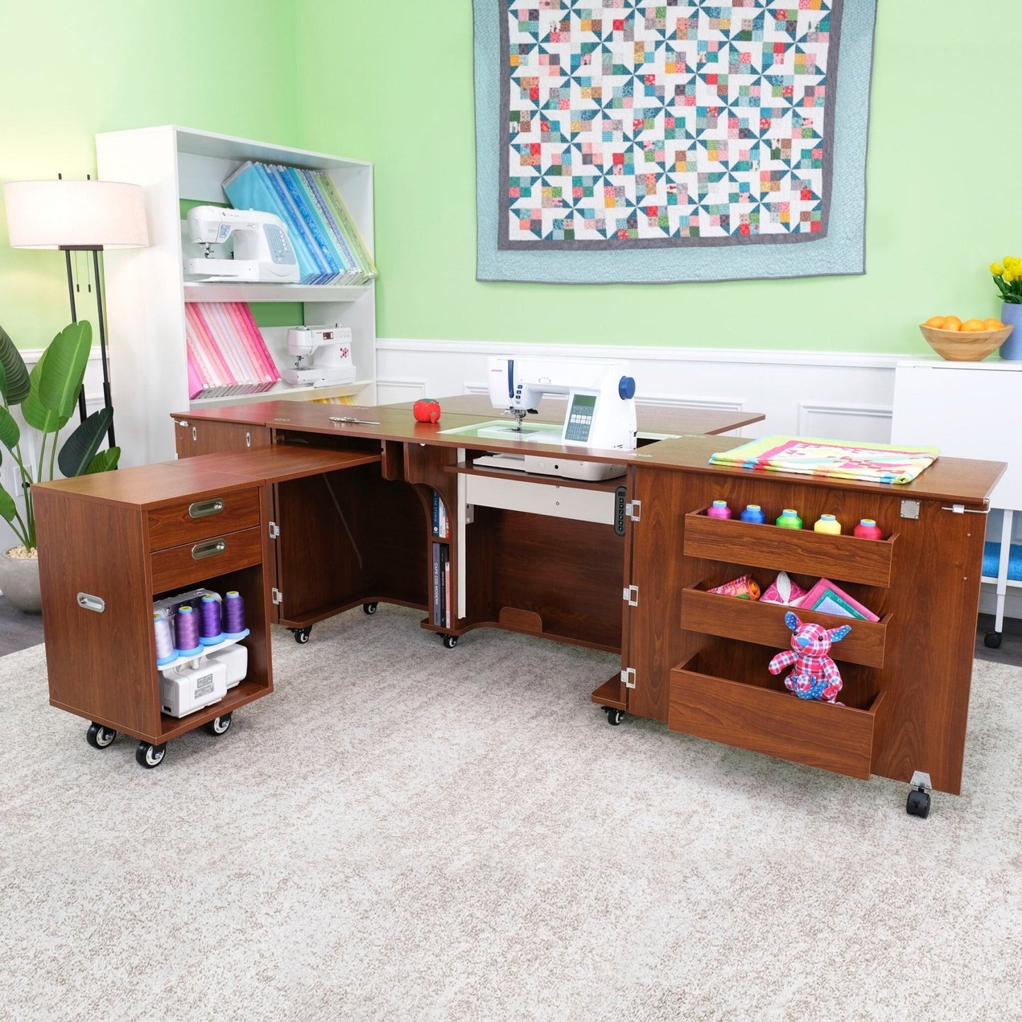 Aussie Dual Rail Electric Sewing Cabinet - Quality Sewing & Vacuum