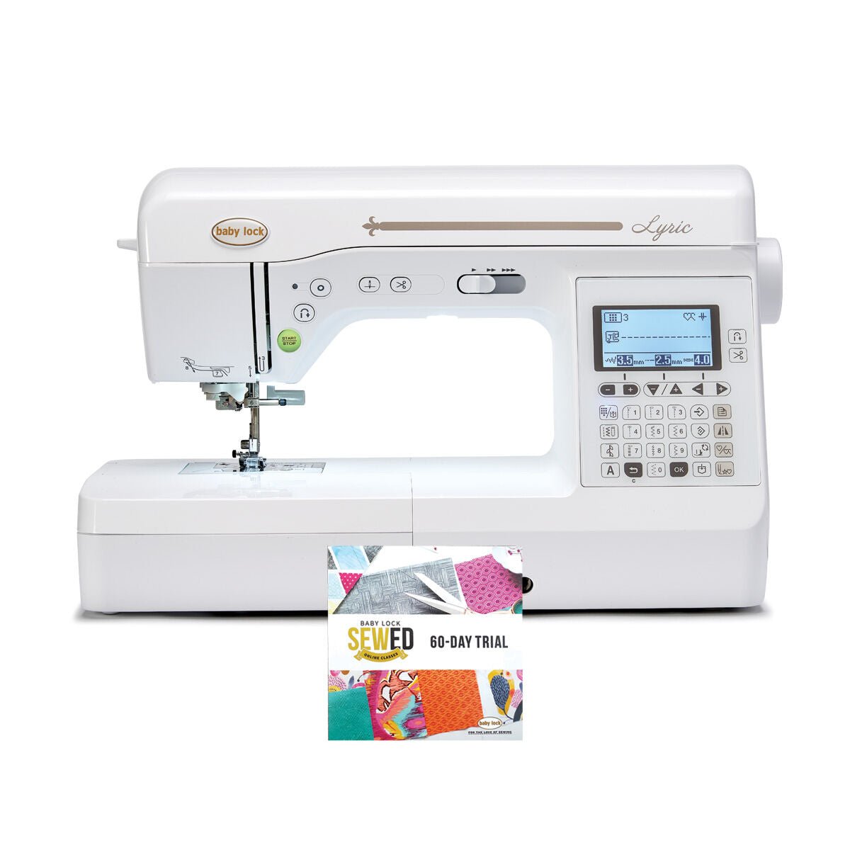 Baby Lock Lyric Sewing and Quilting Machine - with FREE Online Sewing Classes (BA-LOK60D)