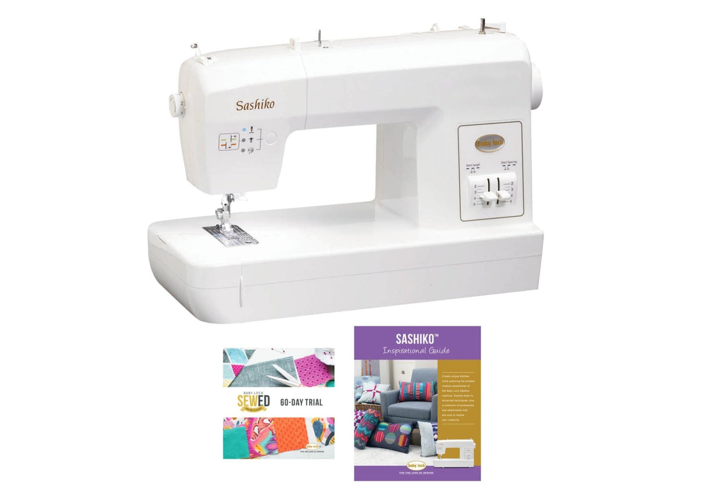 Baby Lock Sashiko Machine - with FREE Online Classes (BA-LOK60D) - Quality Sewing & Vacuum