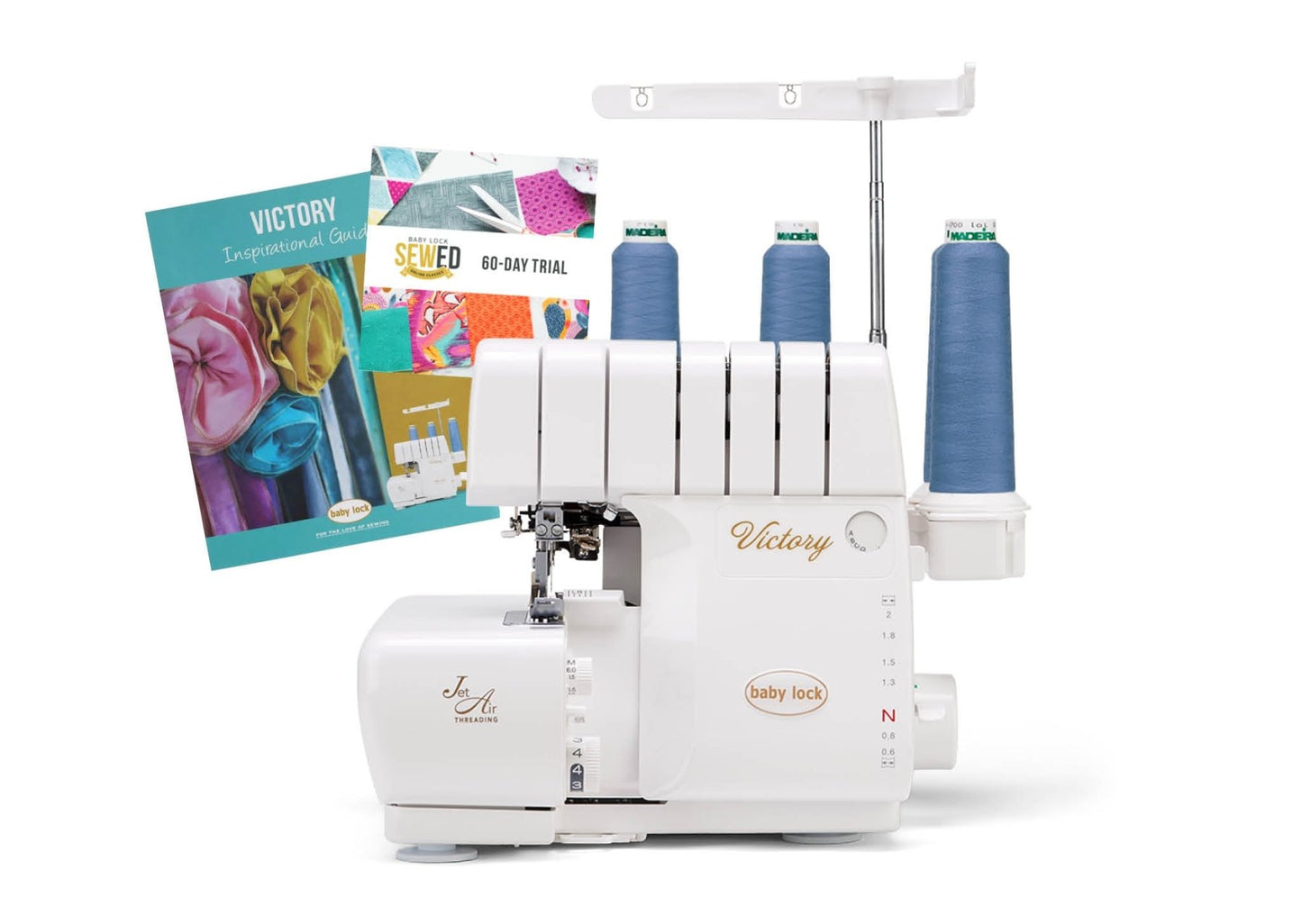 Baby Lock Victory Air-Threading Serger - with FREE Bundle (STWB-BLS3 + BA-LOK60D + BLE8W-FEET + BLSGTK)
