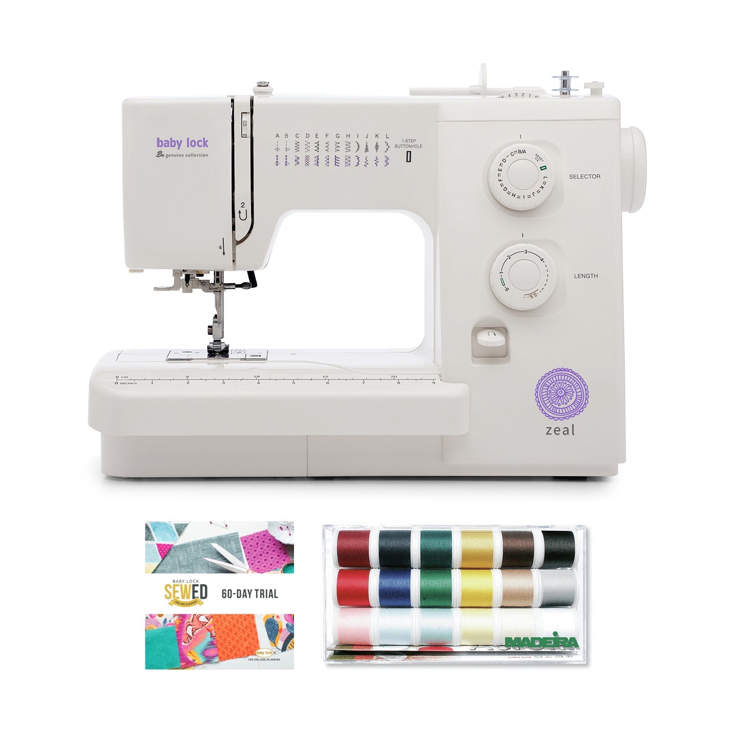 Baby Lock Zeal Open Box | 25-Stitch Sewing Machine