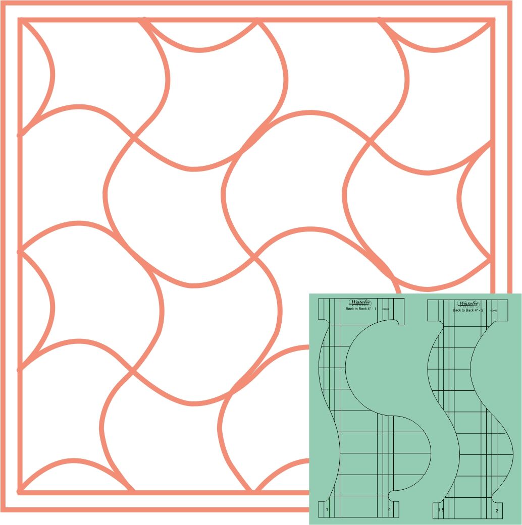 Back to Back Quilting Templates by Westalee Designs