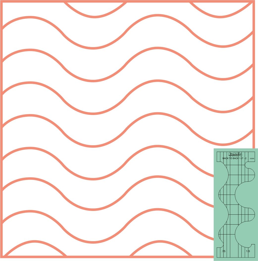 Back to Back Quilting Templates by Westalee Designs