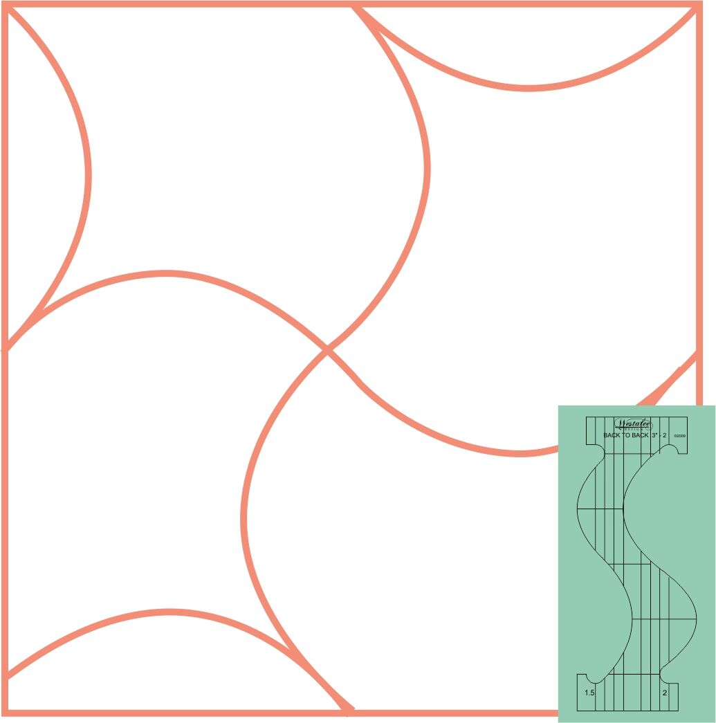 Back to Back Quilting Templates by Westalee Designs