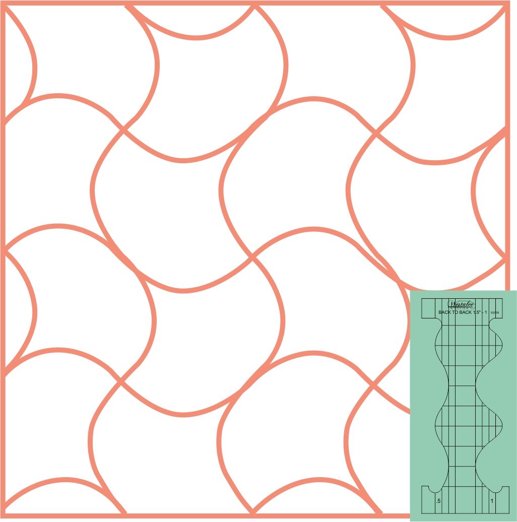 Back to Back Quilting Templates by Westalee Designs