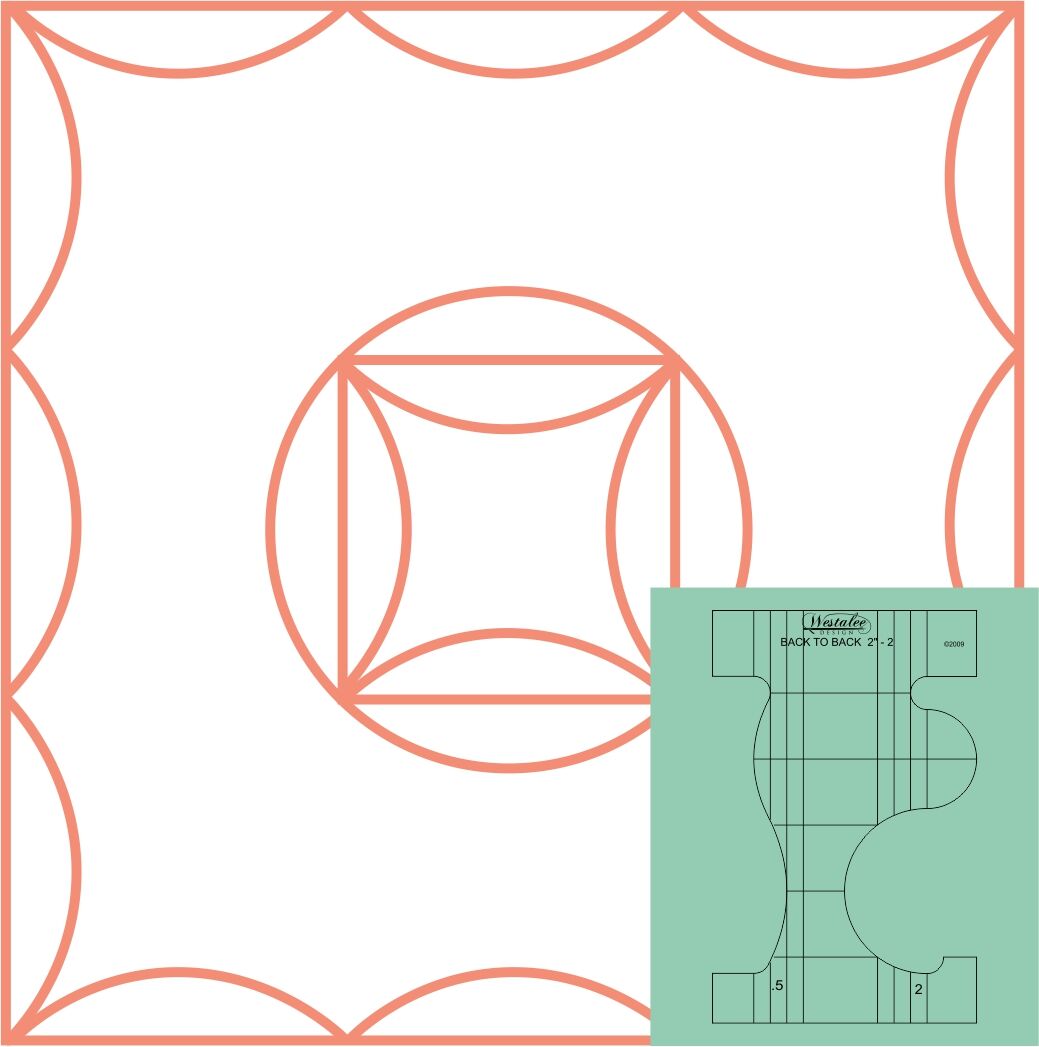 Back to Back Quilting Templates by Westalee Designs