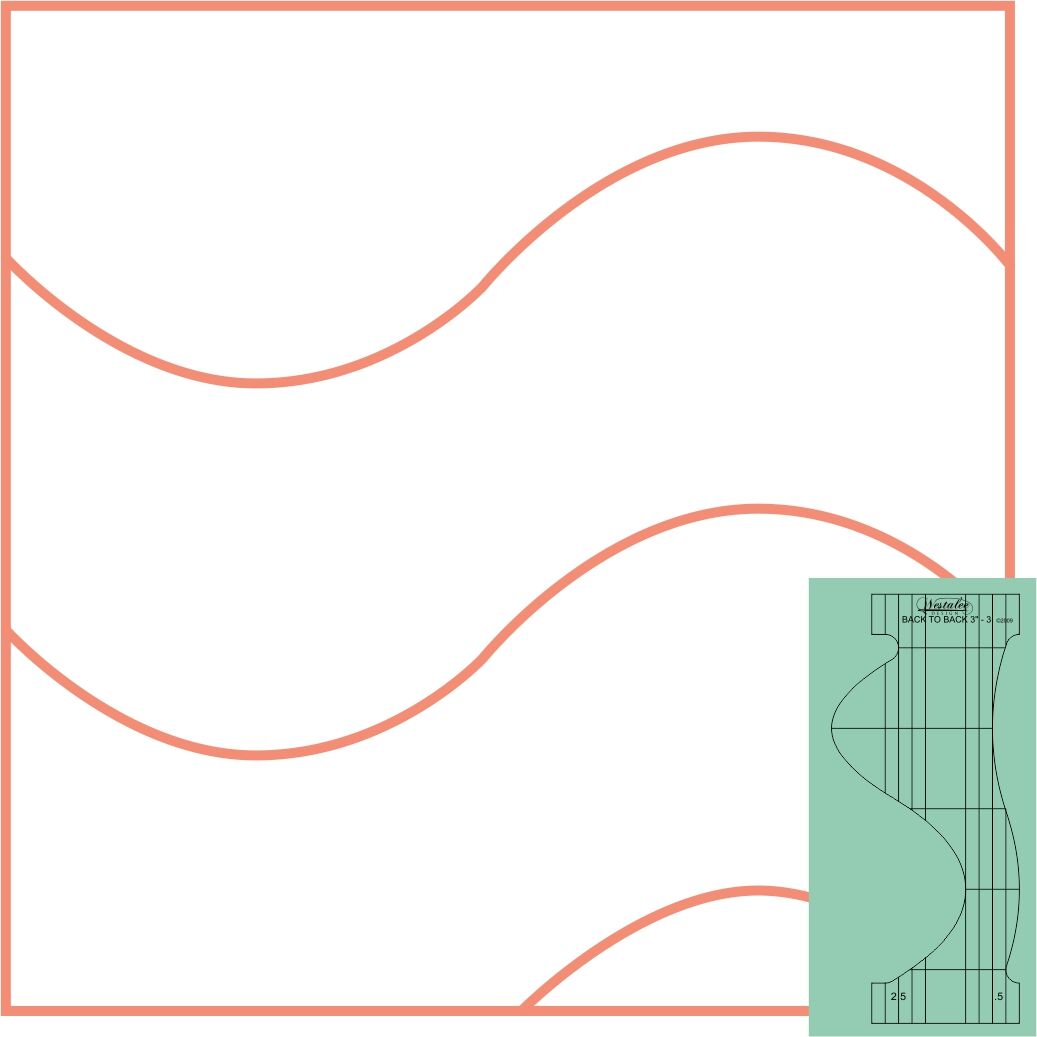 Back to Back Quilting Templates by Westalee Designs