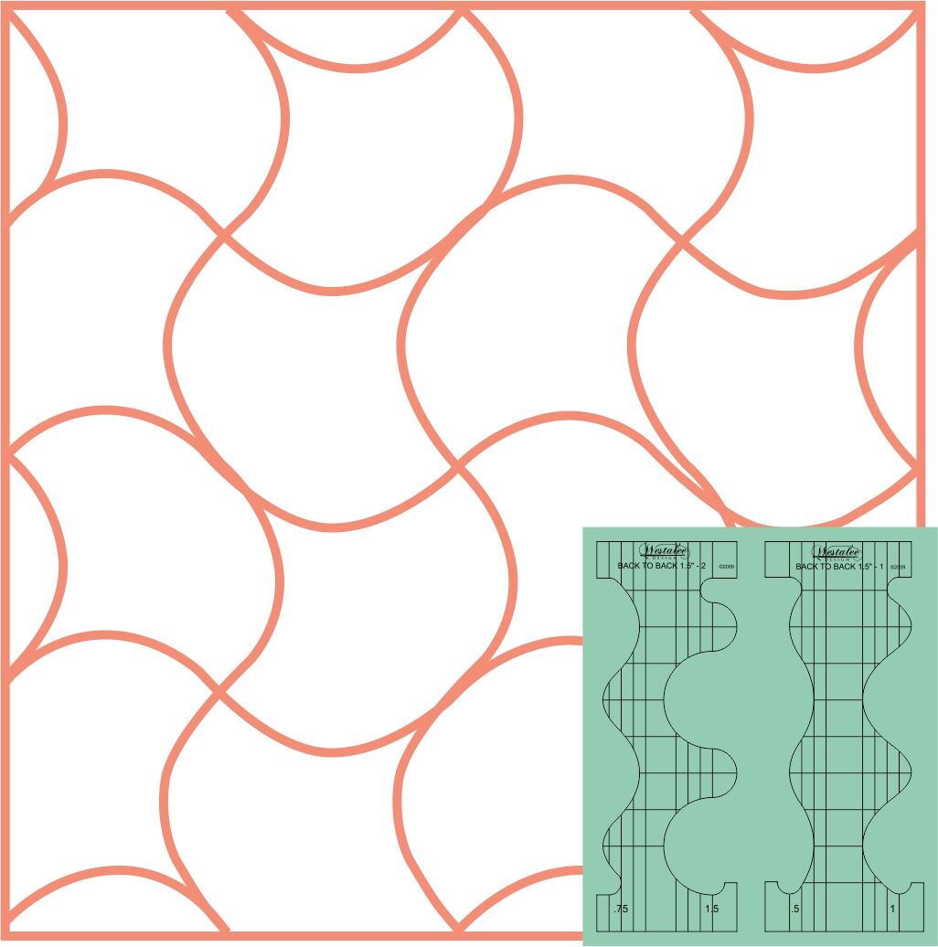 Back to Back Quilting Templates by Westalee Designs