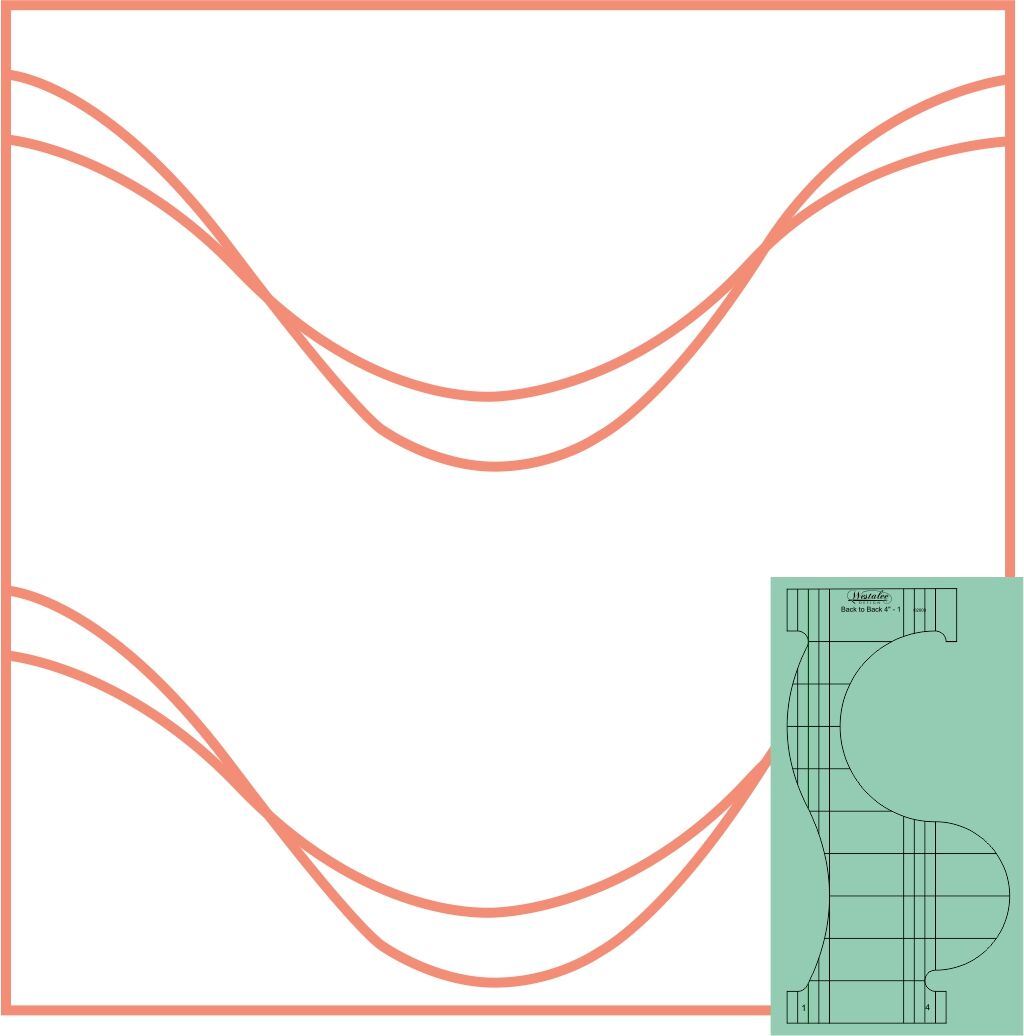 Back to Back Quilting Templates by Westalee Designs
