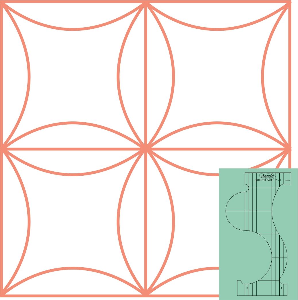 Back to Back Quilting Templates by Westalee Designs