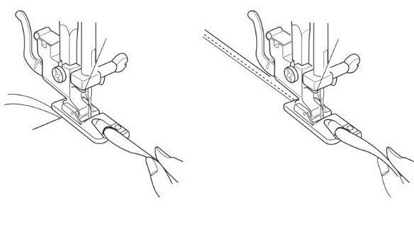 Bernette Hemmer Foot b33/b35,Bernette Hemmer Foot b33/b35 Instruction,Bernette Hemmer Foot b33/b35 Sample