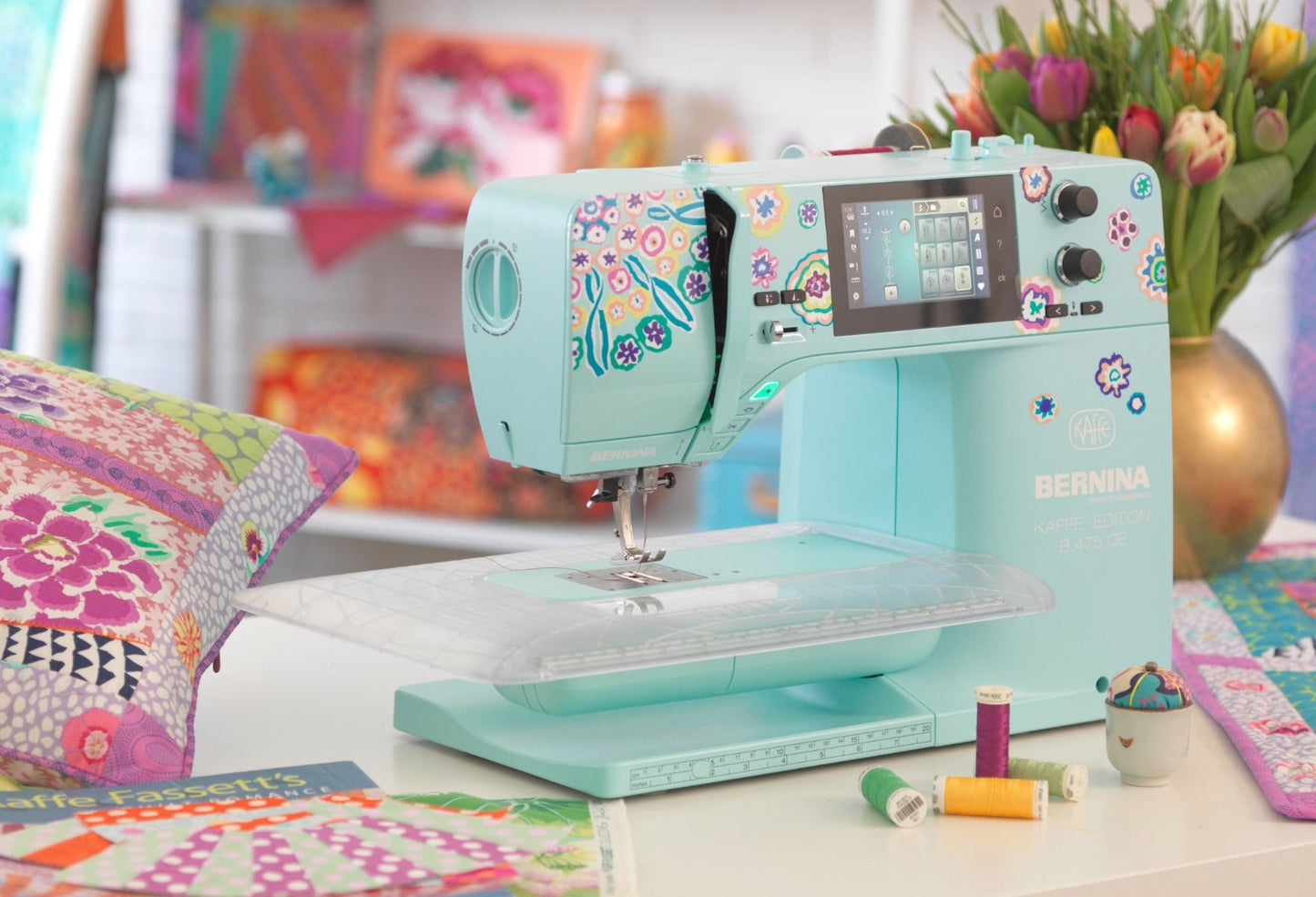 Bernina 475QE Kaffe Special Edition Sewing Machine - Quality Sewing & Vacuum