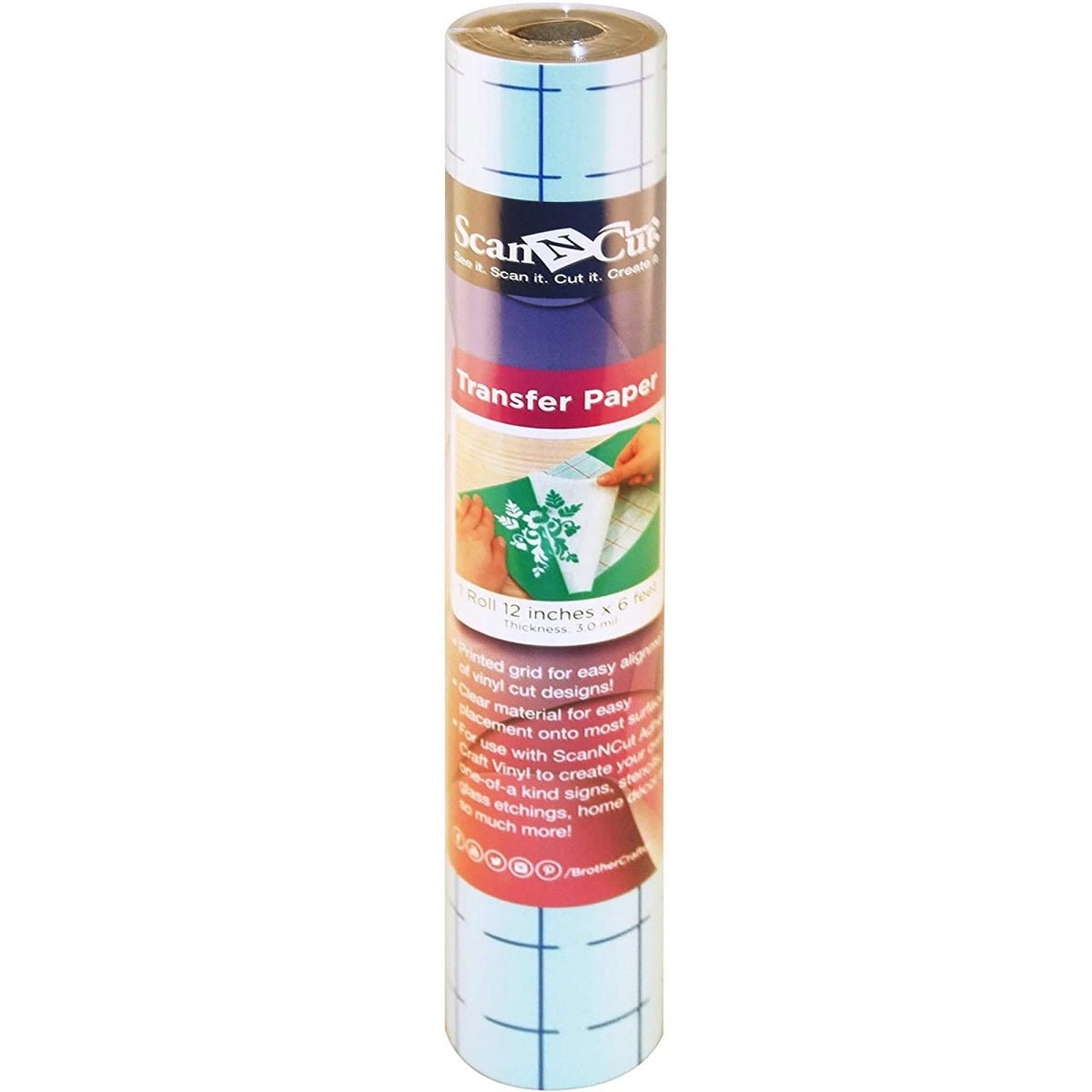 Brother ScanNCut Transfer Paper Grid- 6" roll - Quality Sewing & Vacuum