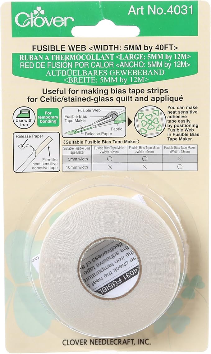 Clover Fusible Bias Tape Web 10mm