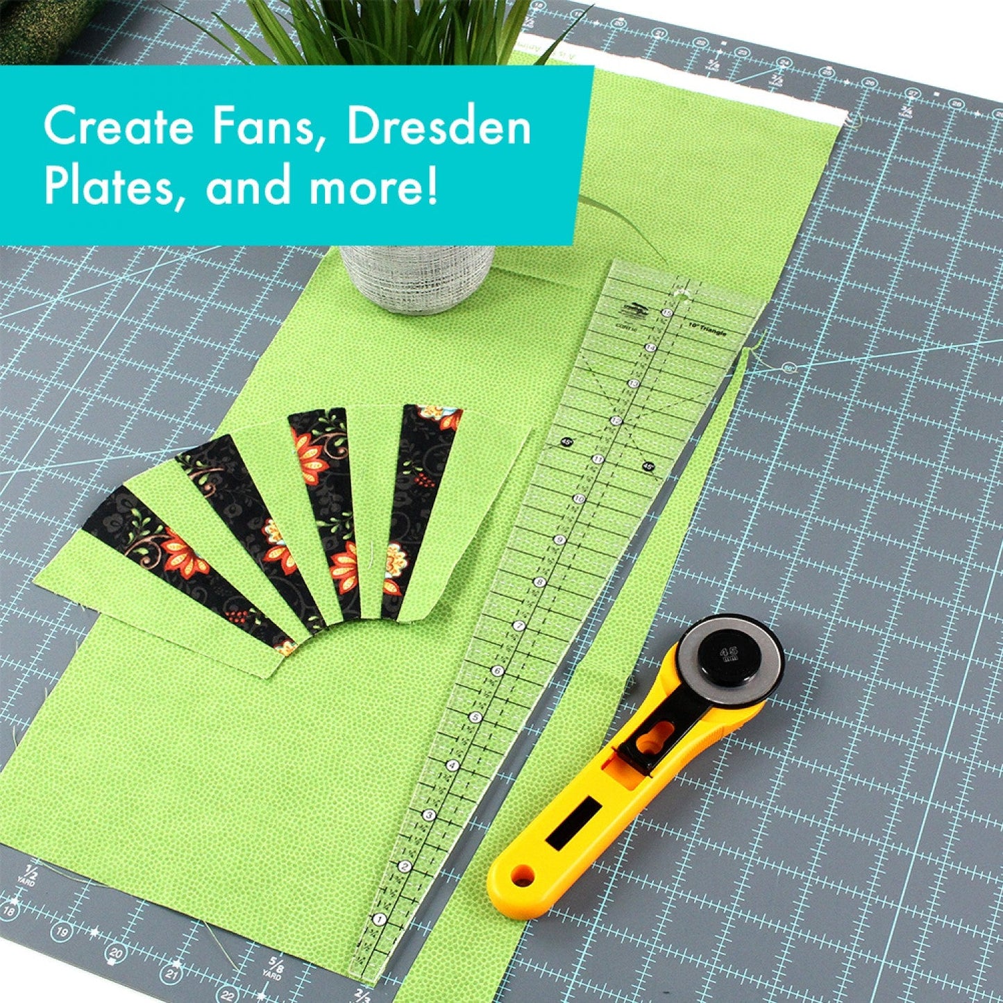 Creative Grids 10 Degree Triangle Ruler