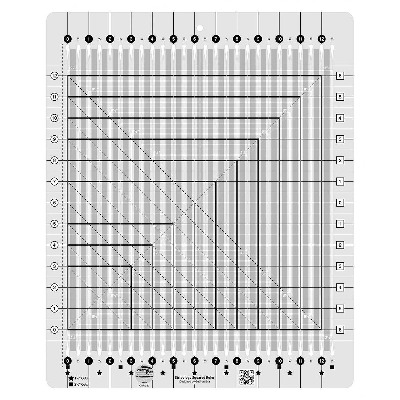 Creative Grids Stripology Squared Quilt Ruler