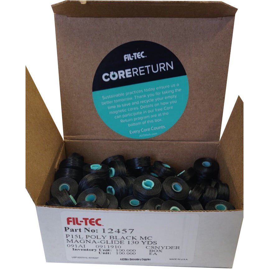 Fil-Tec Magna-Glide Embroidery Bobbins Box of 100 - Style L