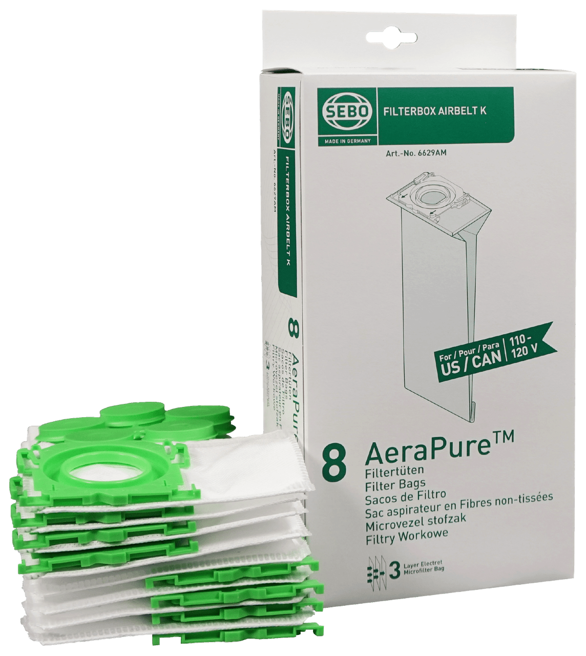 Filter Bag Box E (8 bags with caps)