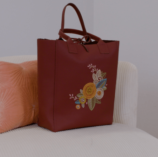 Fun with Embroidery: Leather