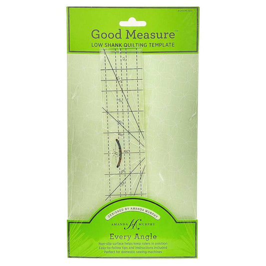 Good Measure Every Angle Low Shank Quilting Ruler Template by Amanda Murphy