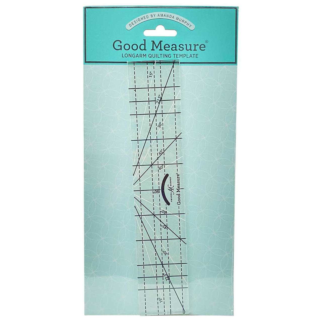 Good Measure Every Angle Quilting Ruler Template for Longarm Quilting Machines by Amanda Murphy