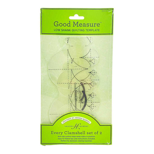 Good Measure Every Clamshell Low Shank Quilting Ruler Template Set by Amanda Murphy