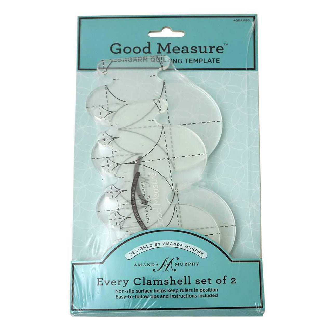 Good Measure Every Clamshell Quilting Ruler Template Set for Longarm Quilting Machines by Amanda Murphy
